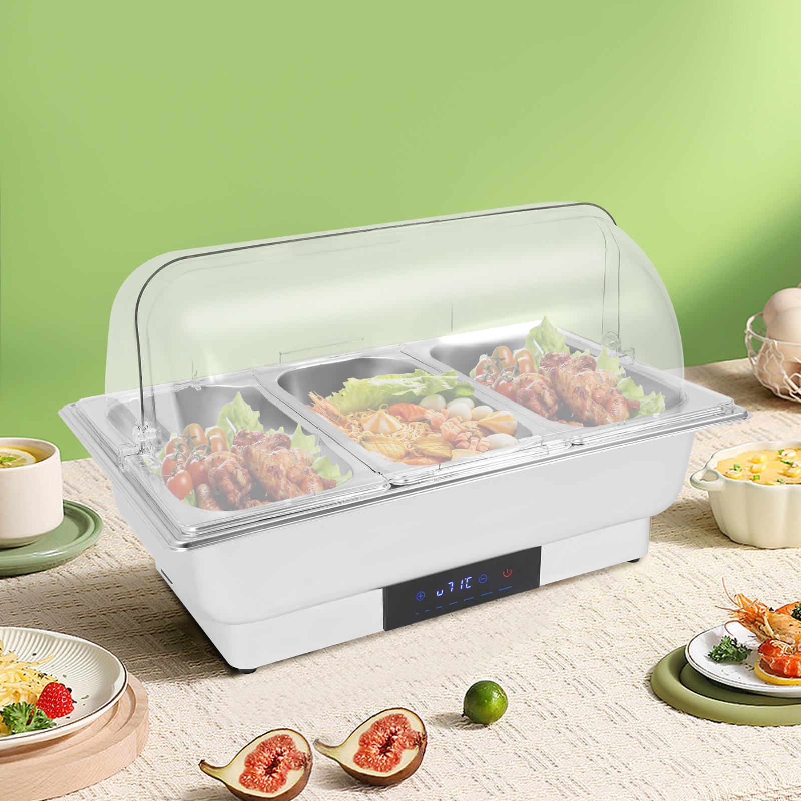 Electric Chafing Dish for Buffet Chafing Dish Buffet Warmer Set Stainless Steel