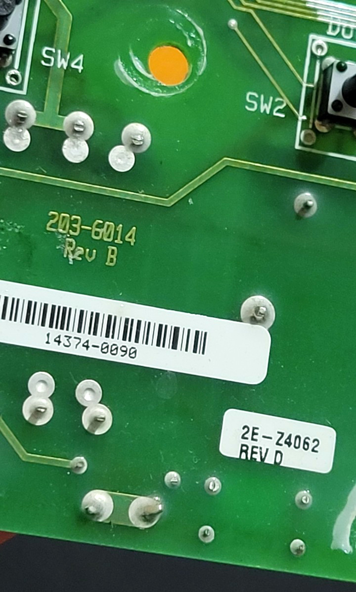 Star 2E-Z4062 REV D Control Board Pre-owned