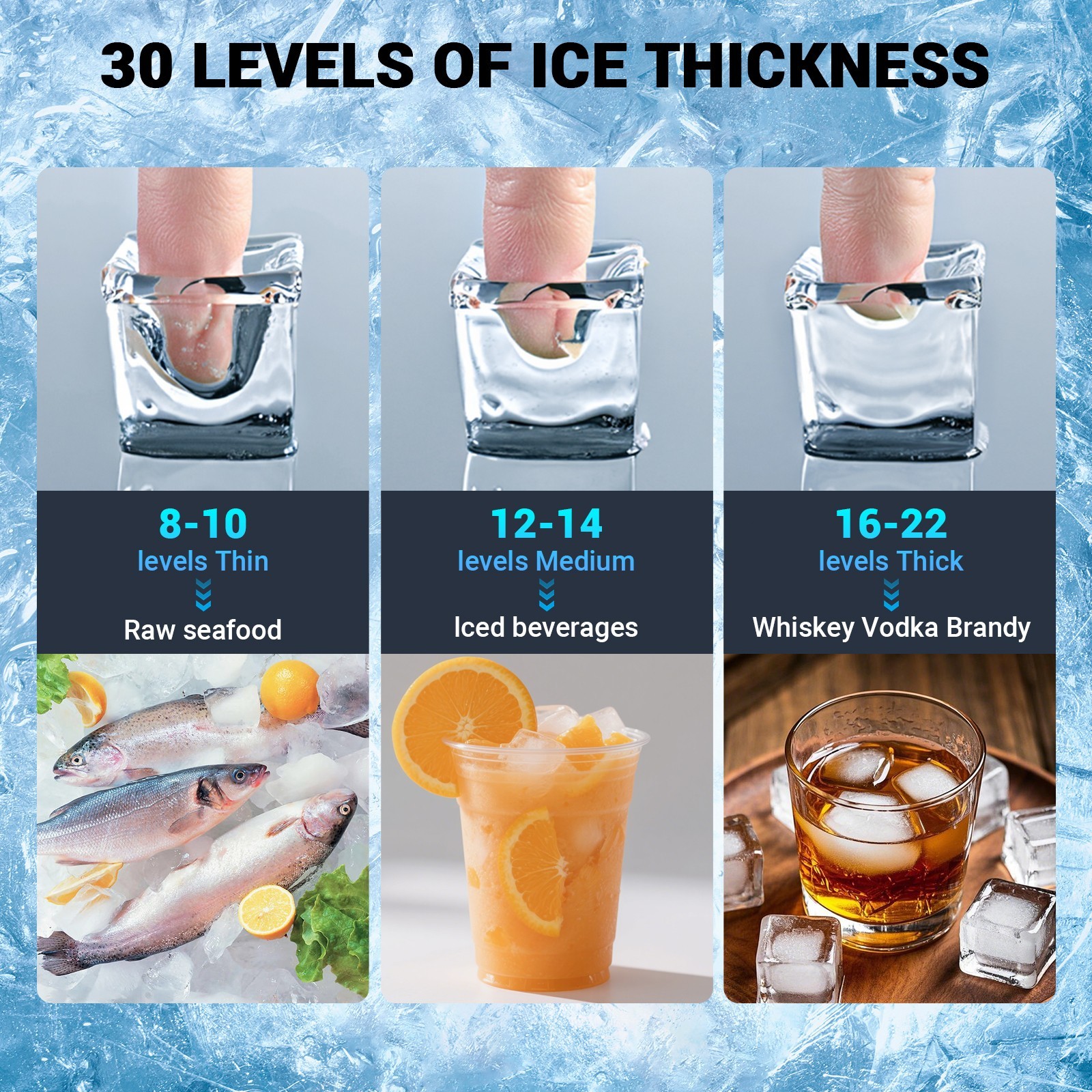 580LBS/24H Air Cooling Commercial Ice Maker Machine with 400lbs Storage Bin