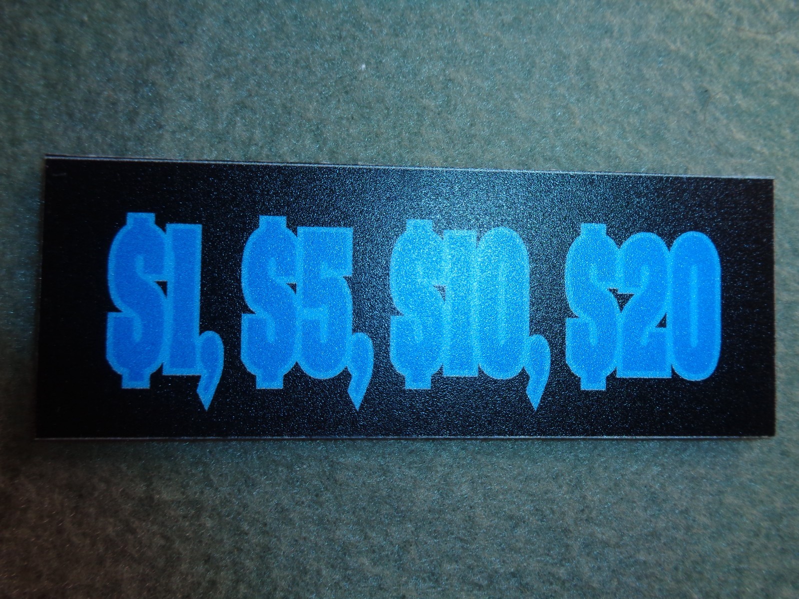 Blue Lexan Decal For The American Changer AC1005 Rear Load NEW