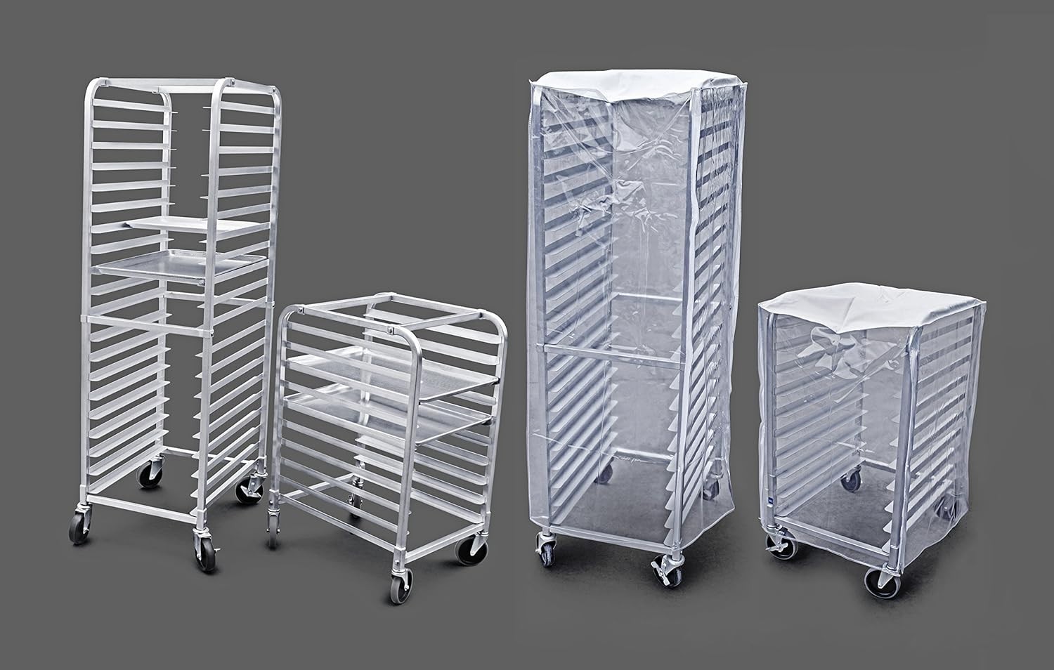 Commercial-Grade Aluminum 10-Tier Sheet Pan/Bun Pan Rack, 26″ L x 20″ W x 38″…