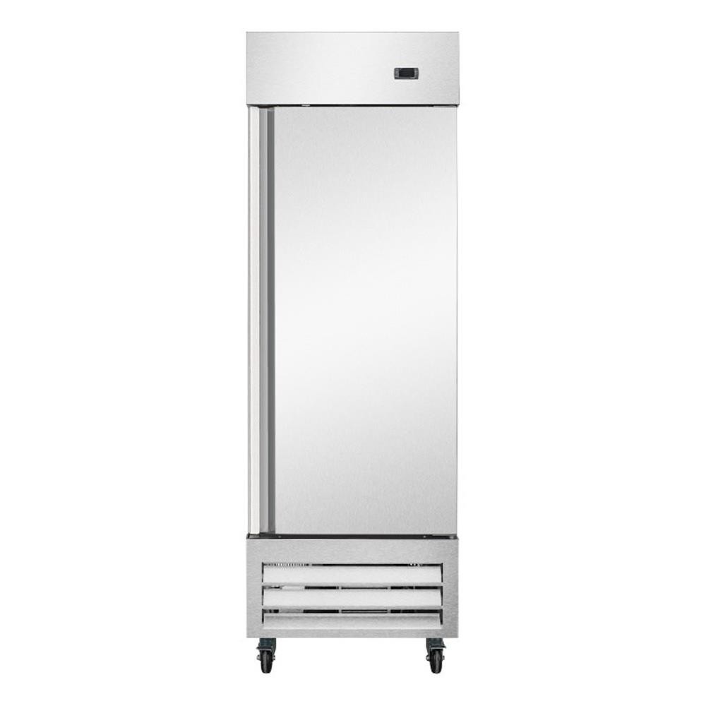 Pemberly Row 27″ One Door Convertible Refrigerator/Freezer w/ 23 cu. ft. Silver