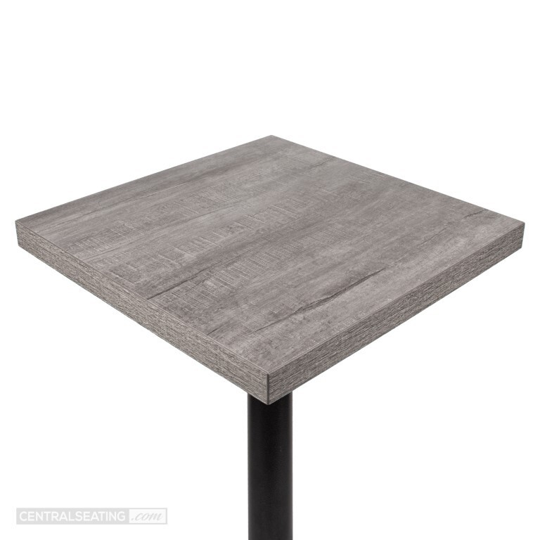 Kitchen Restaurant Booth Seating and Dining Table Set, Black and Grey Color