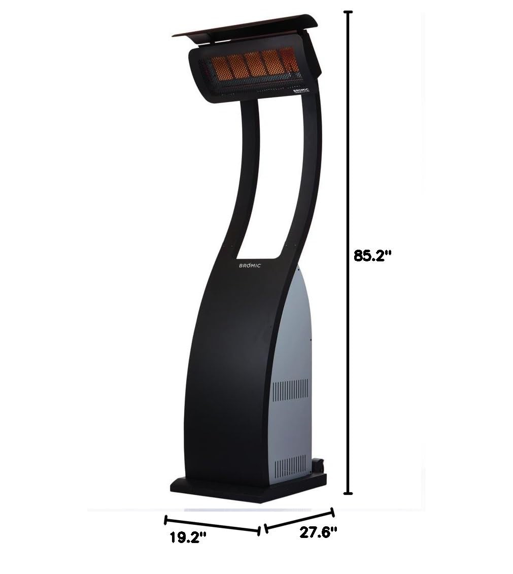 Bromic Tungsten 11000W Portable Gas Patio Heater, Propane, LPG, Black BH0510001