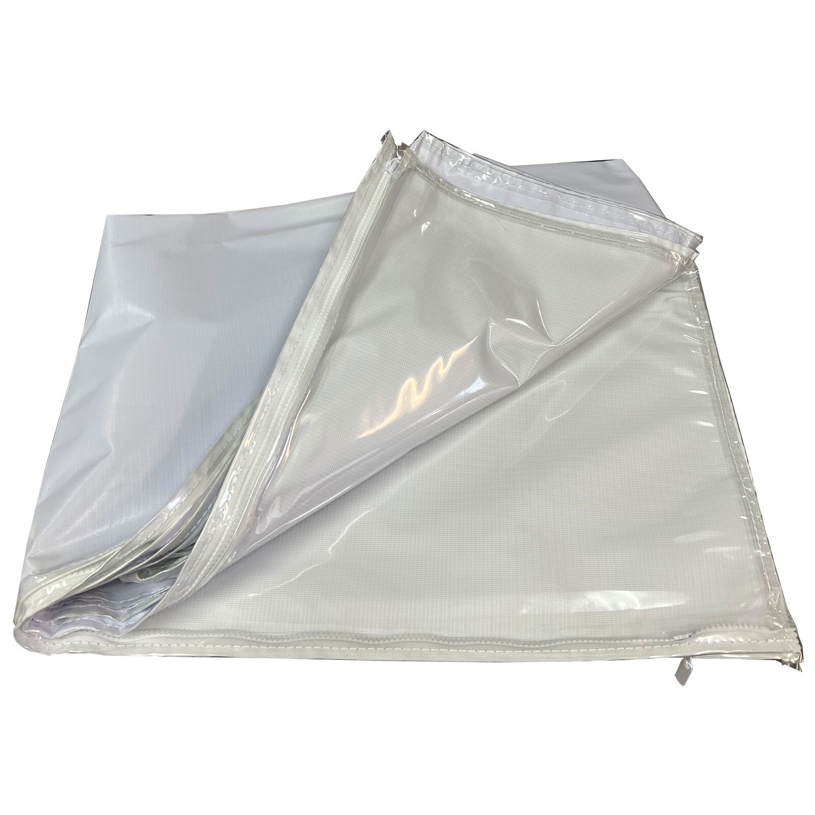 GSW AAR-20CC Clear Plastic Bun Pan Rack Cover with 2 Zippers for 21″ x 26″ Rack