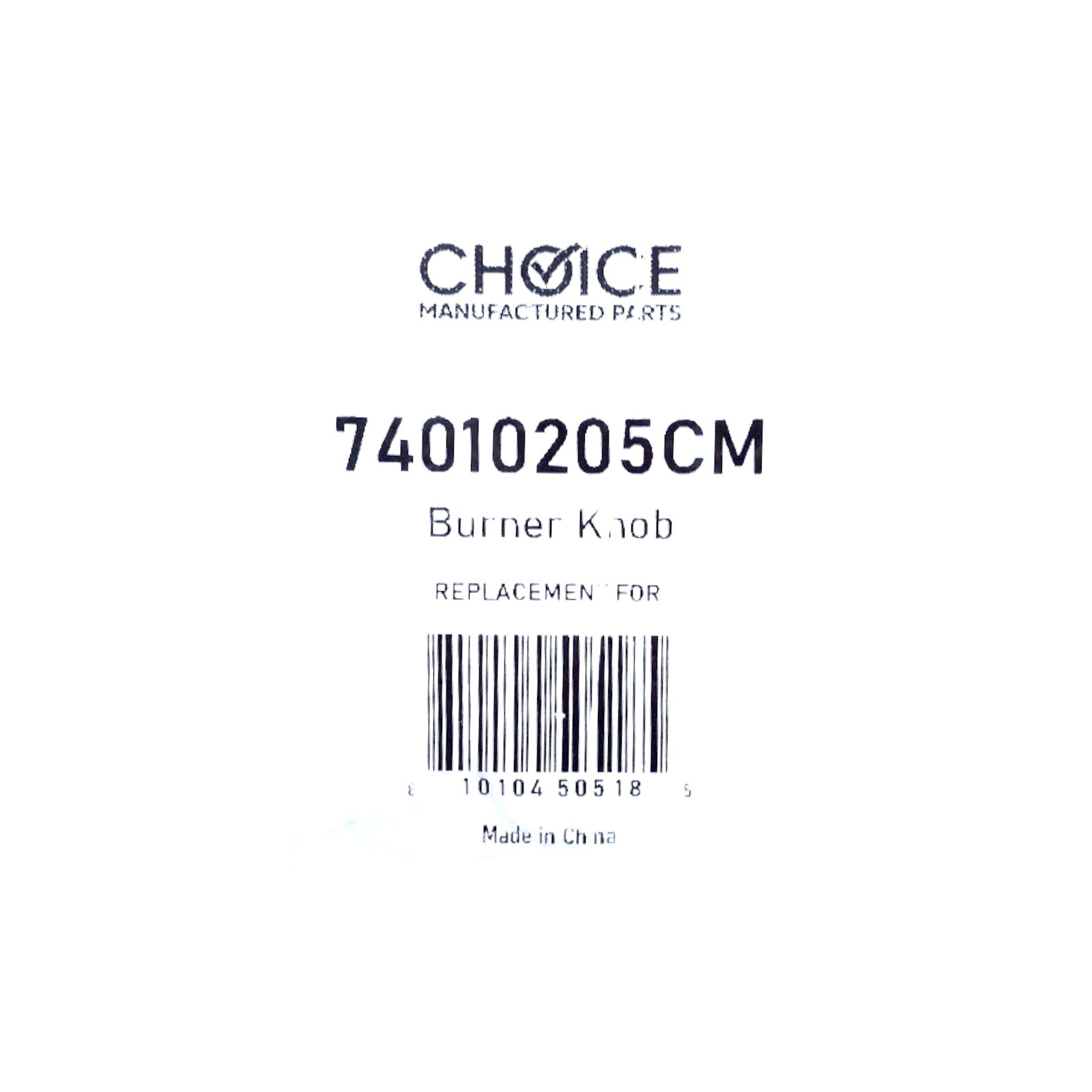 Choice Part 74010205 Range Stove Burner Knob for Whirlpool Jenn Air WP74010205