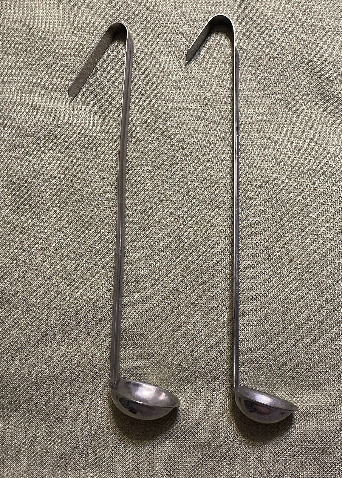 (LOT OF 14) STAINLESS STEEL LADLES (12) 1oz & (2) 1/2 ounce MADE IN INDIA NSF