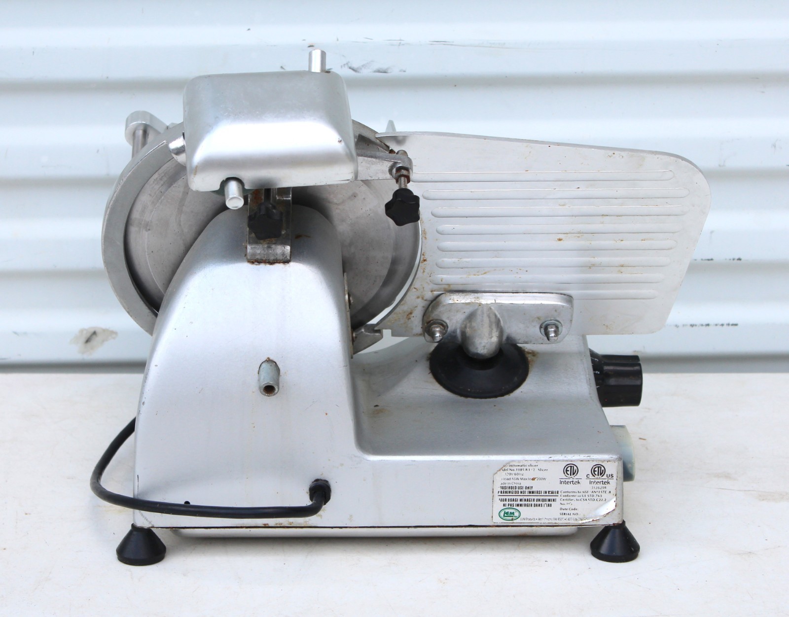 LEM 8.5″ Commercial Electric Meat Slicer- Semi Automatic- Deli- Model 1185