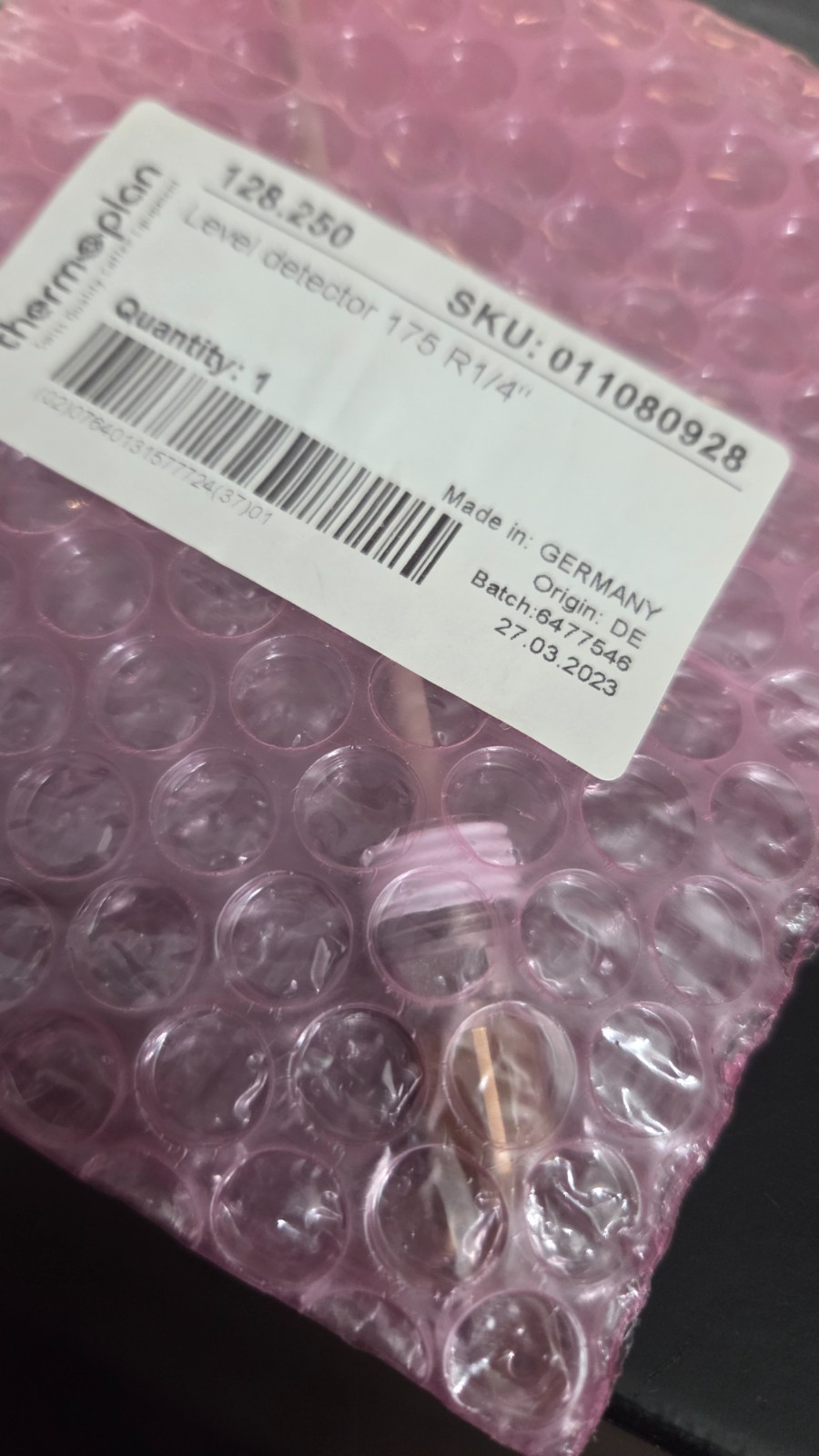 NEW Thermoplan 41500.1029 Boiler Level Detector Probe 175 R1/4″