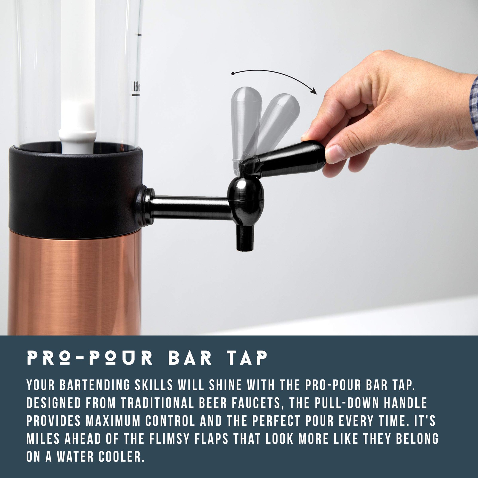 Hammer + Axe Hammer Axe Beverage Dispenser 88 Oz Party Drink Dispenser Ice Tube