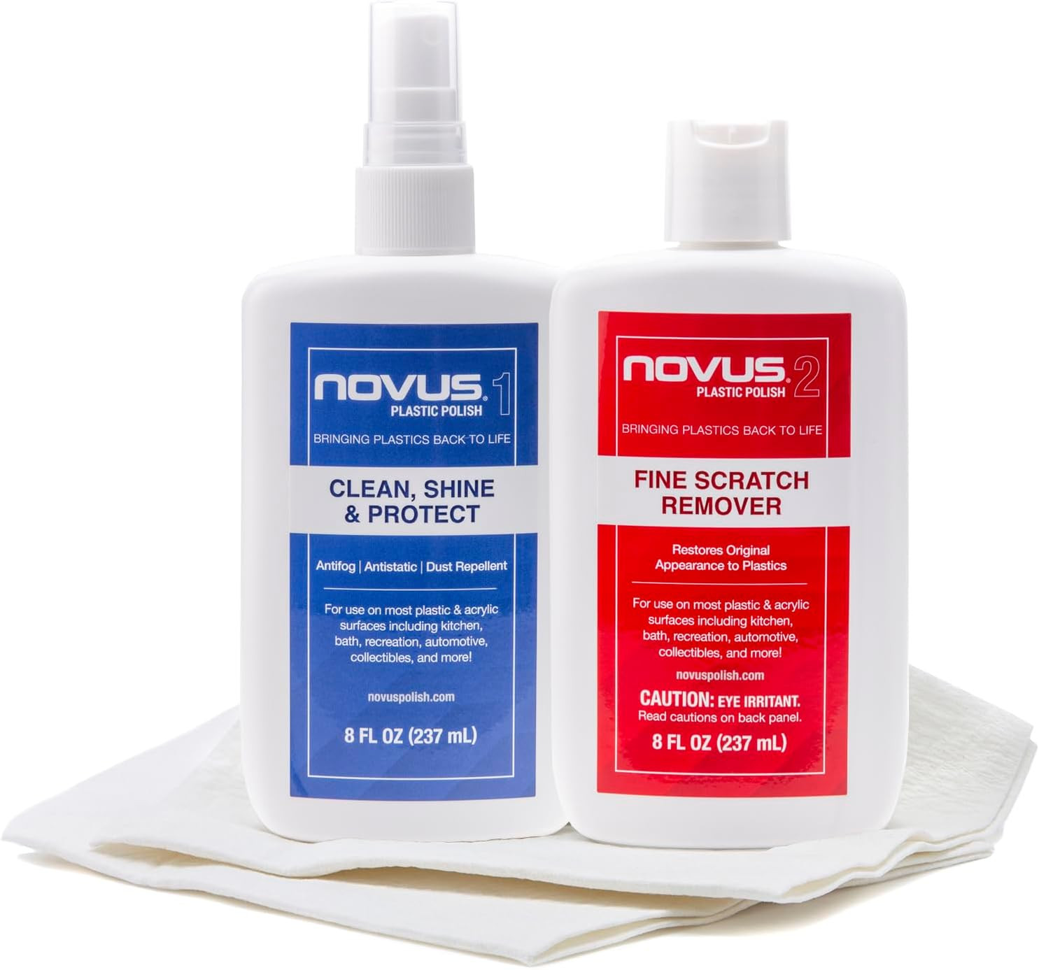 -PK2-8 | Plastic Clean & Shine #1, Fine Scratch Remover #2 and Polish Mates Pack