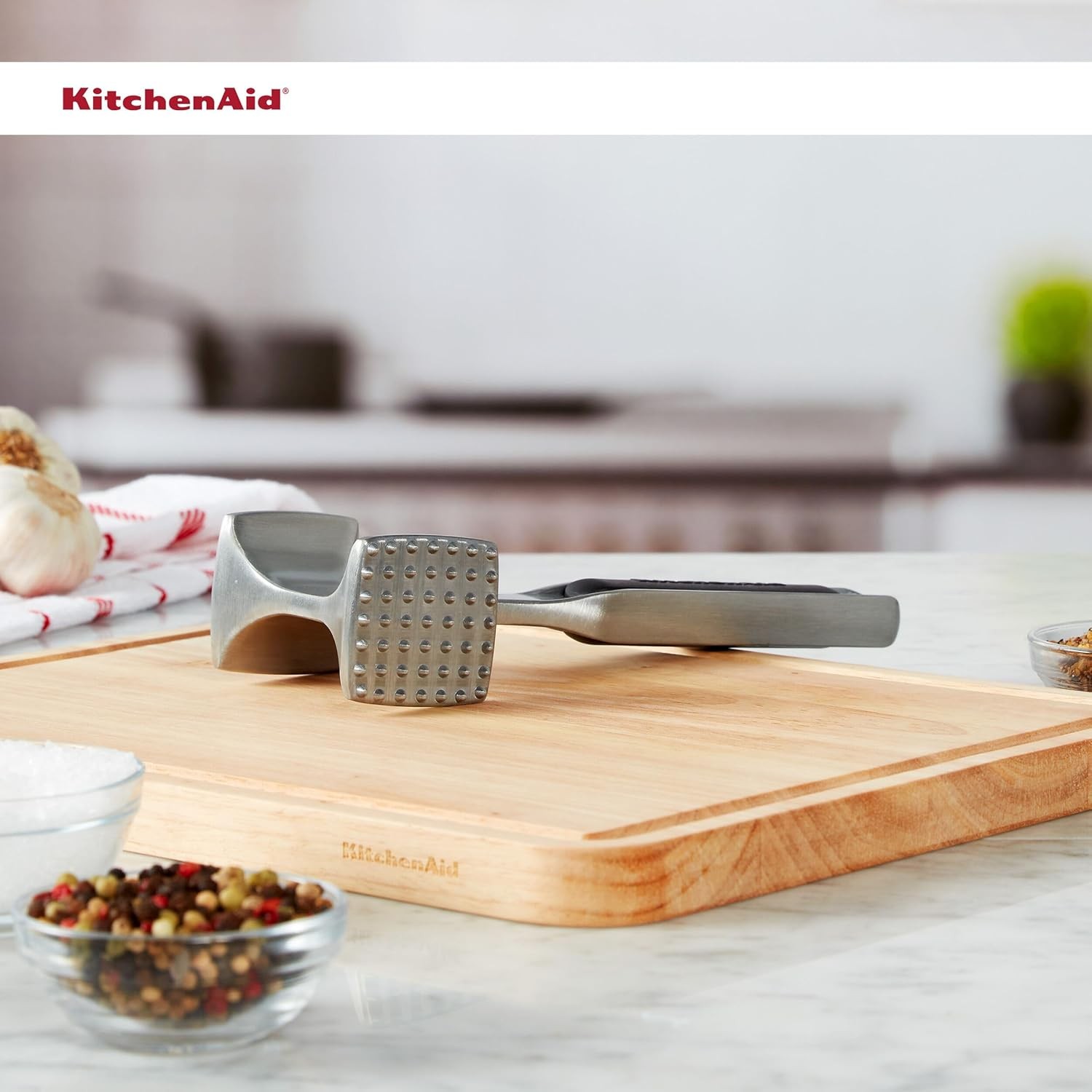 KitchenAid Multi Sided Meat Tenderizer, Black with Hang Hole