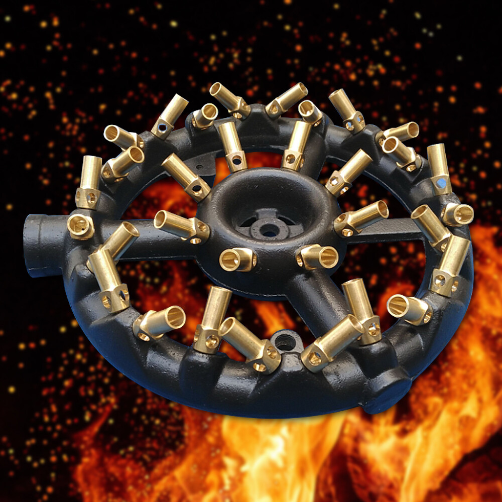 32-Tip Jet Burner 32 Tips Natural Gas Jet Burner Chinese Wok Range Pot Burner US