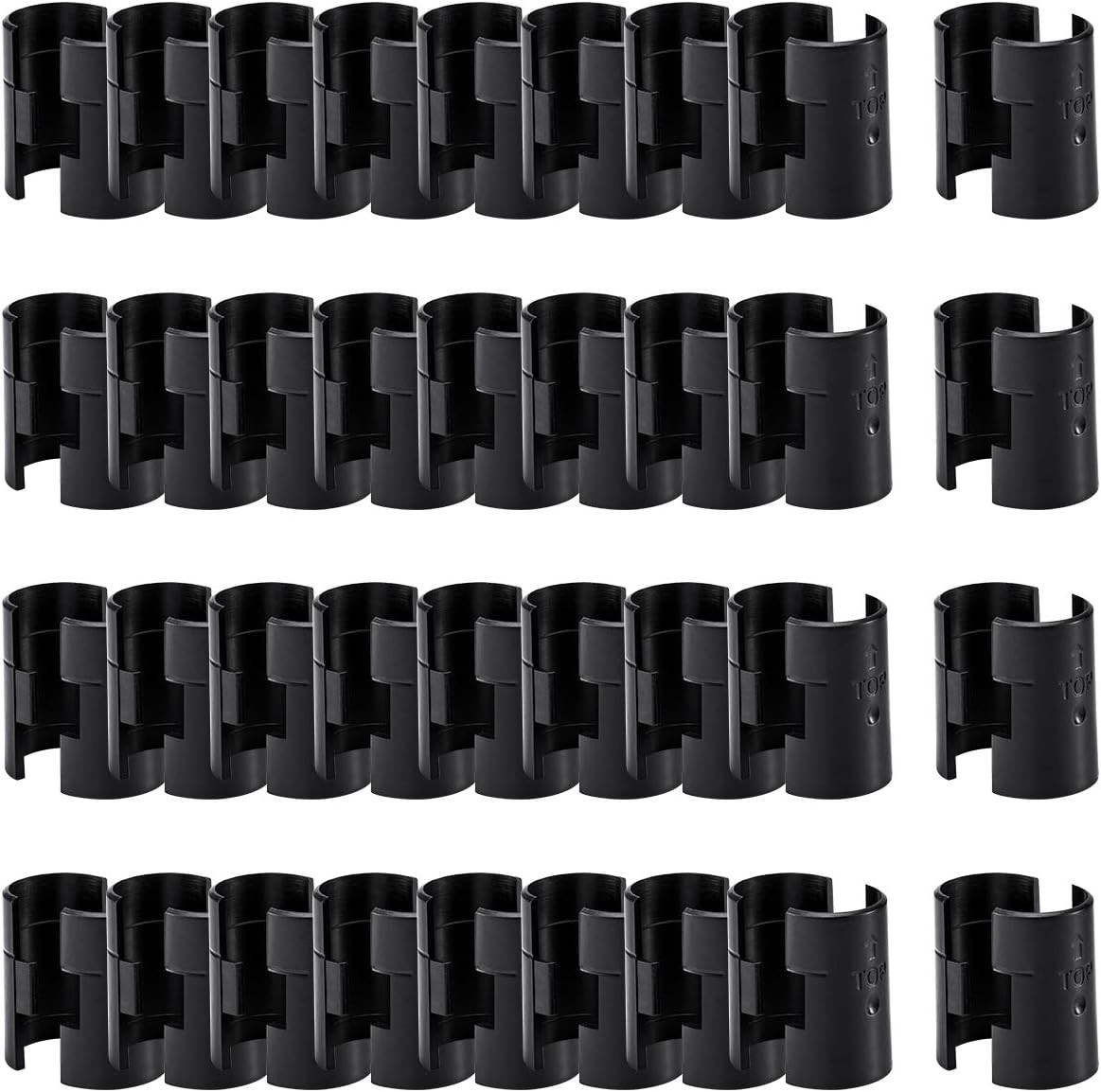 72 Pcs Wire Shelf Clips for 1″ Post – 36 Pairs of Wire Rack Lock Clip Replacemen