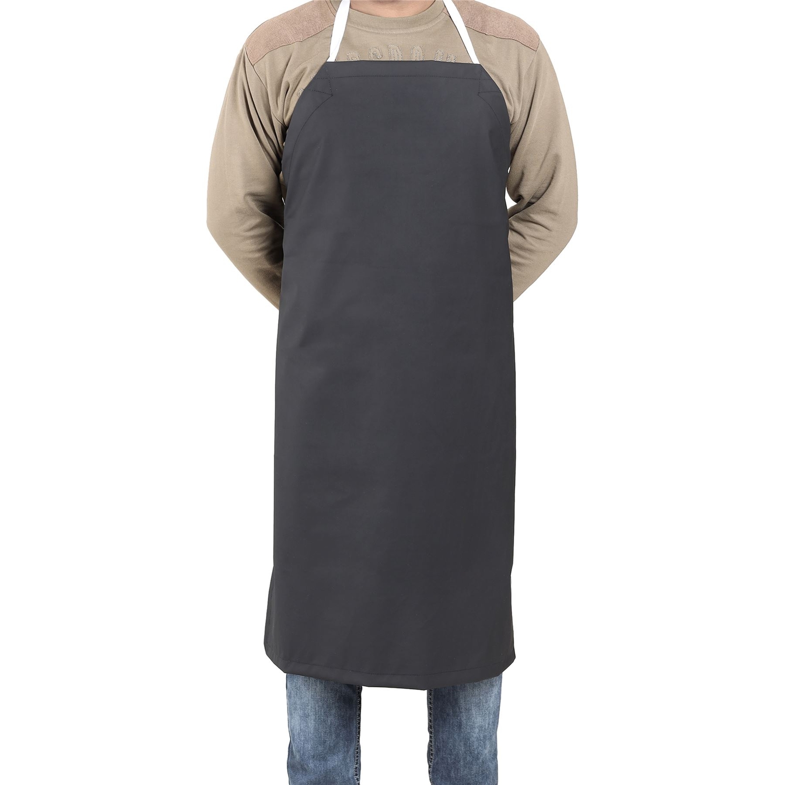Black Rubber Bib Apron, Medium (27″W x 36″L) – Eisco Labs