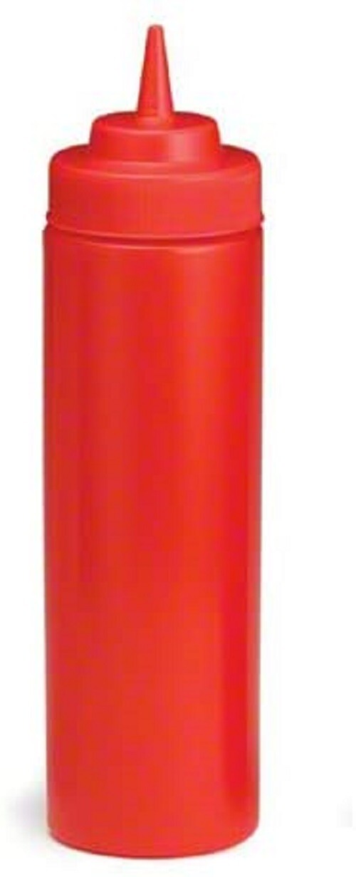 Tablecraft 24 oz Wide Mouth Squeeze Ketchup Dispenser Set of 10 NEW