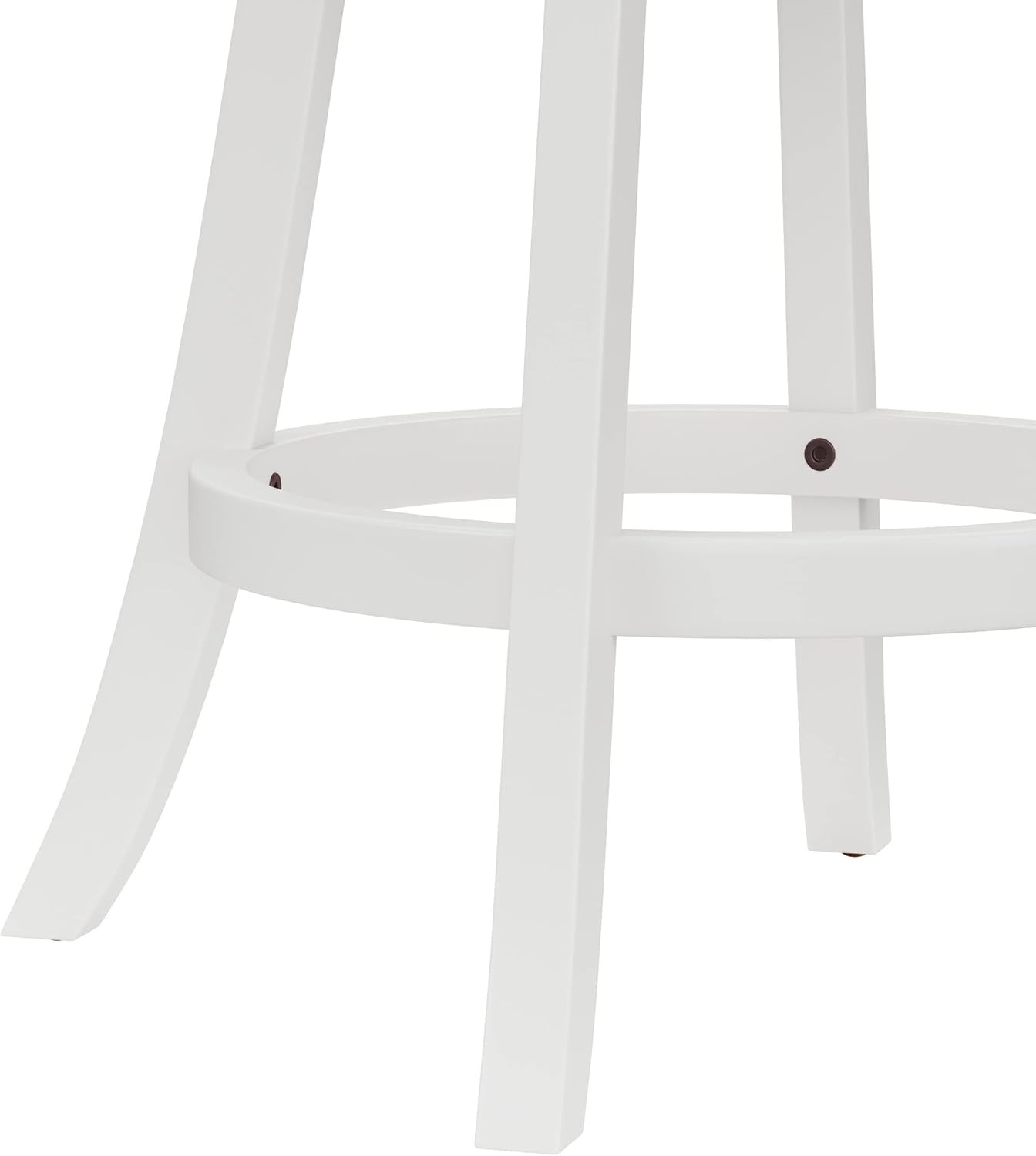 Fairfox 24.5″ Wood Swivel Counter Height Stool, White