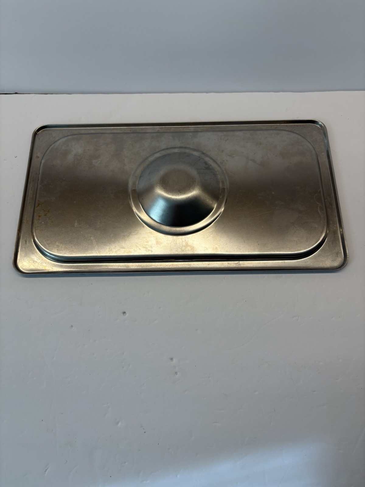 Steam Table Flat Pan Cover 22 Gauge Stainless Steel 1/3 Size