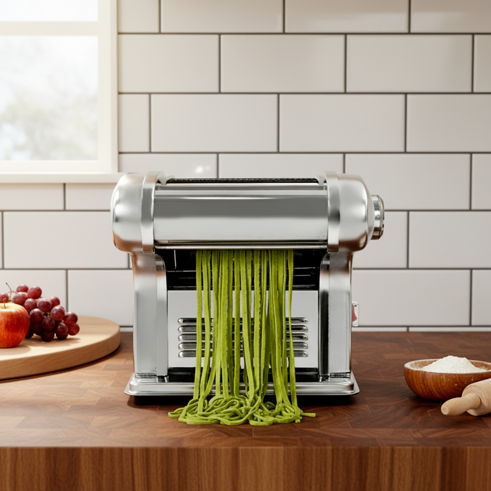 Electric Pasta Machine Stainless Steel Pasta Maker Pasta Machine With 3 Blades