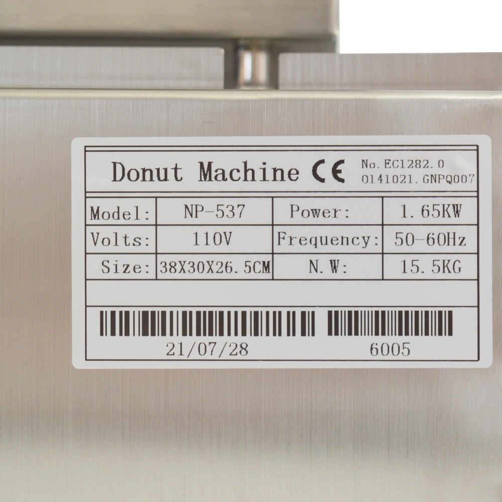 Commercial Electric Waffle Donut Machine 15 Doughnuts 1750W 110V 1.85″ 15 Dounts