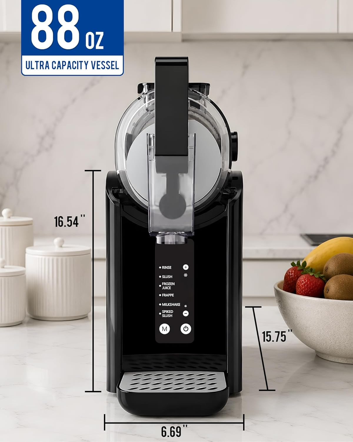 88Oz Slushie Machine for Home with No Ice Needed, 5 Preset Programs, Self-Cleani