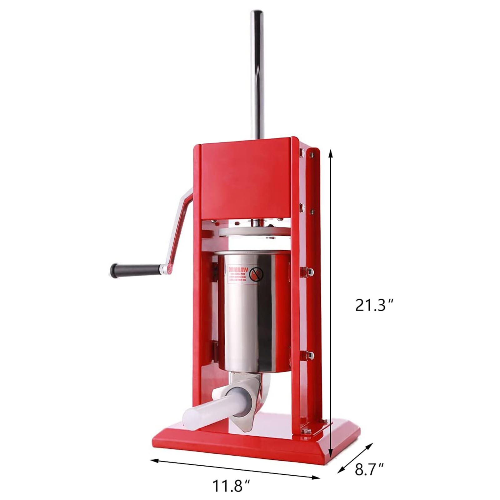 New Hakka 3L Sausage Stuffer Maker Vertical Stainless Steel Meat Filler Machine