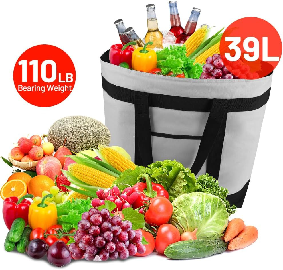 Mosago Commercial Insulated Food Delivery Bag 39L, Heavy Duty Thermal Catering T