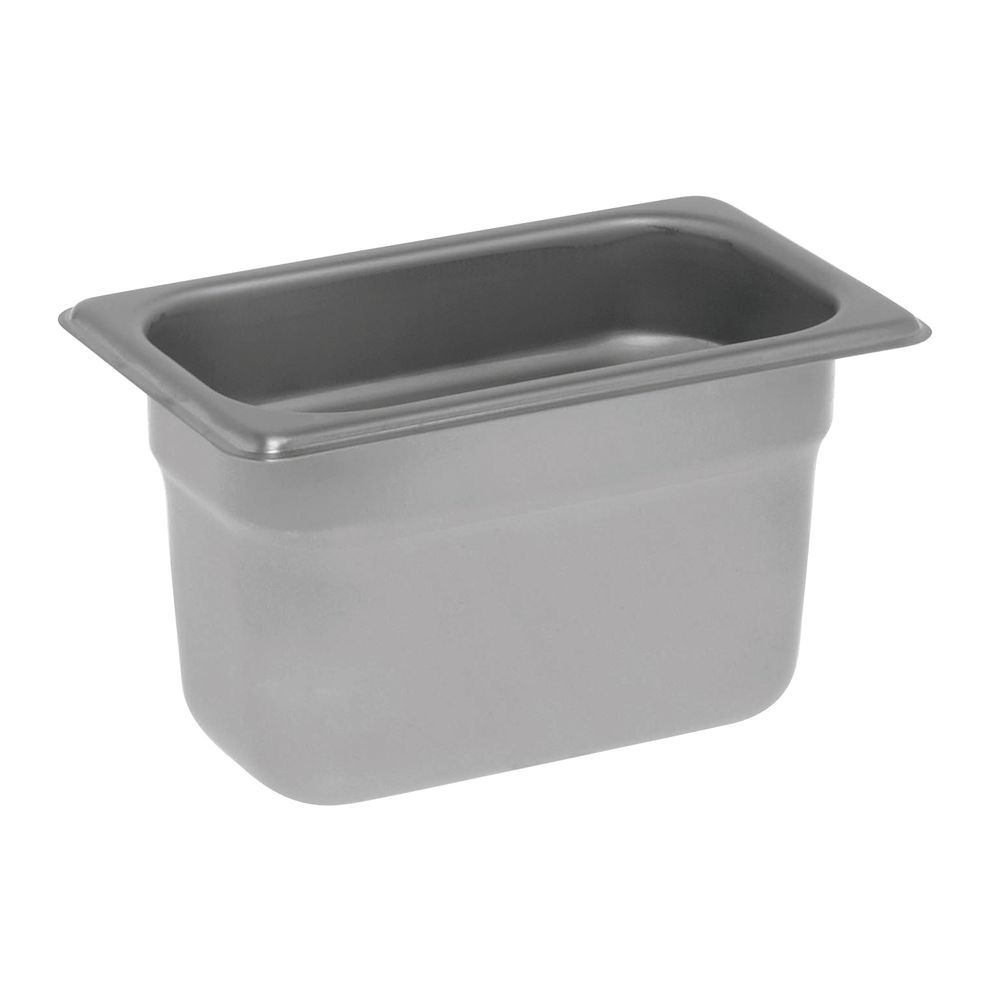HUBERT® 1/9 Size Steel Steam Table Pan 22 Gauge Stainless – 4″D