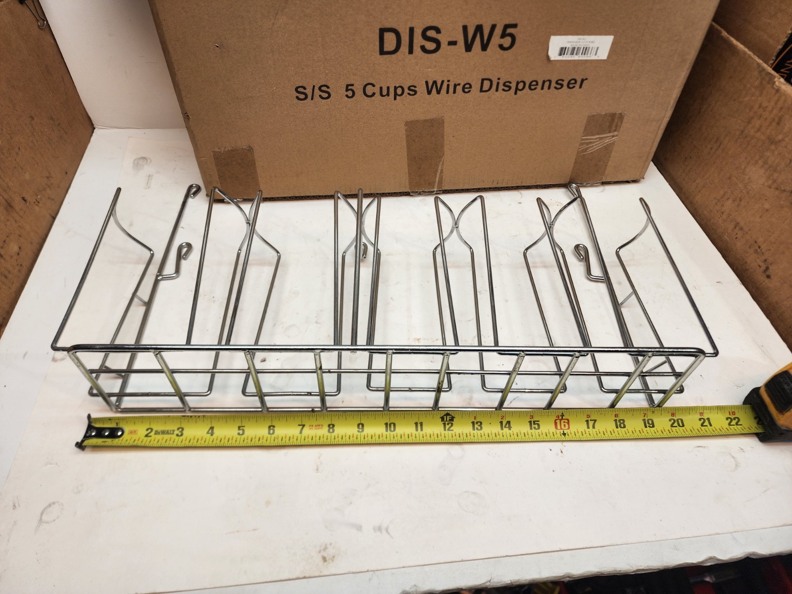 Gsw DIS-W5 commercial Wire cups and lids Dispenser 5-Cups