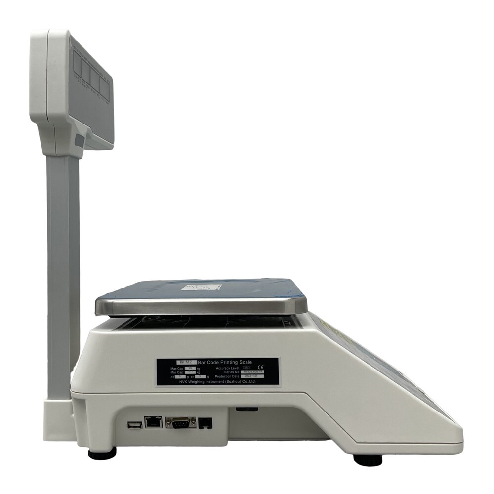 110V Digital Price Computing Scale Thermal Printer 15kg/33 lbs Four-window Pole