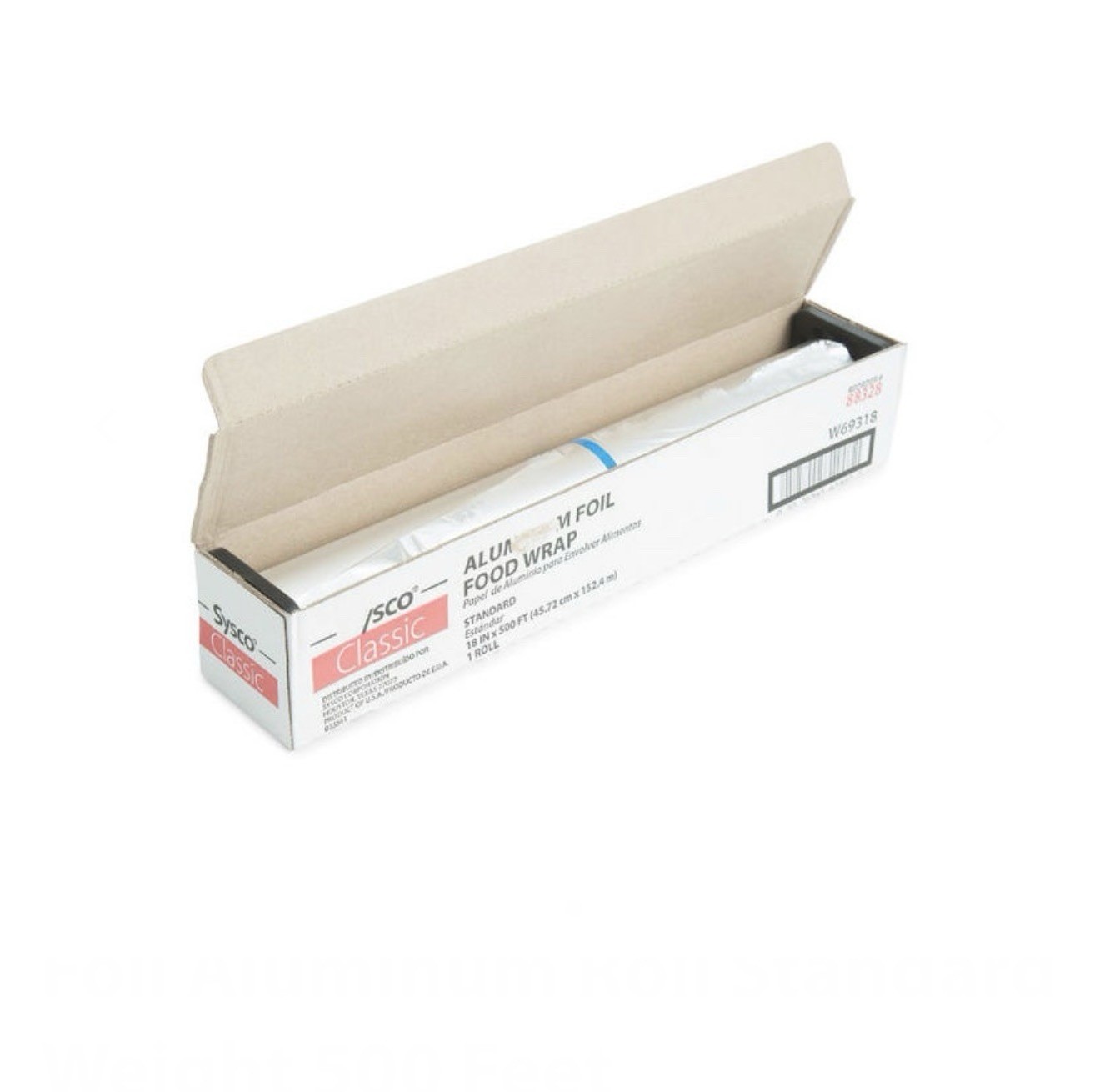 18″ x 500 Feet Heavy Duty Aluminum Foil Rolls, Commercial-Grade Wrap, 1 Count