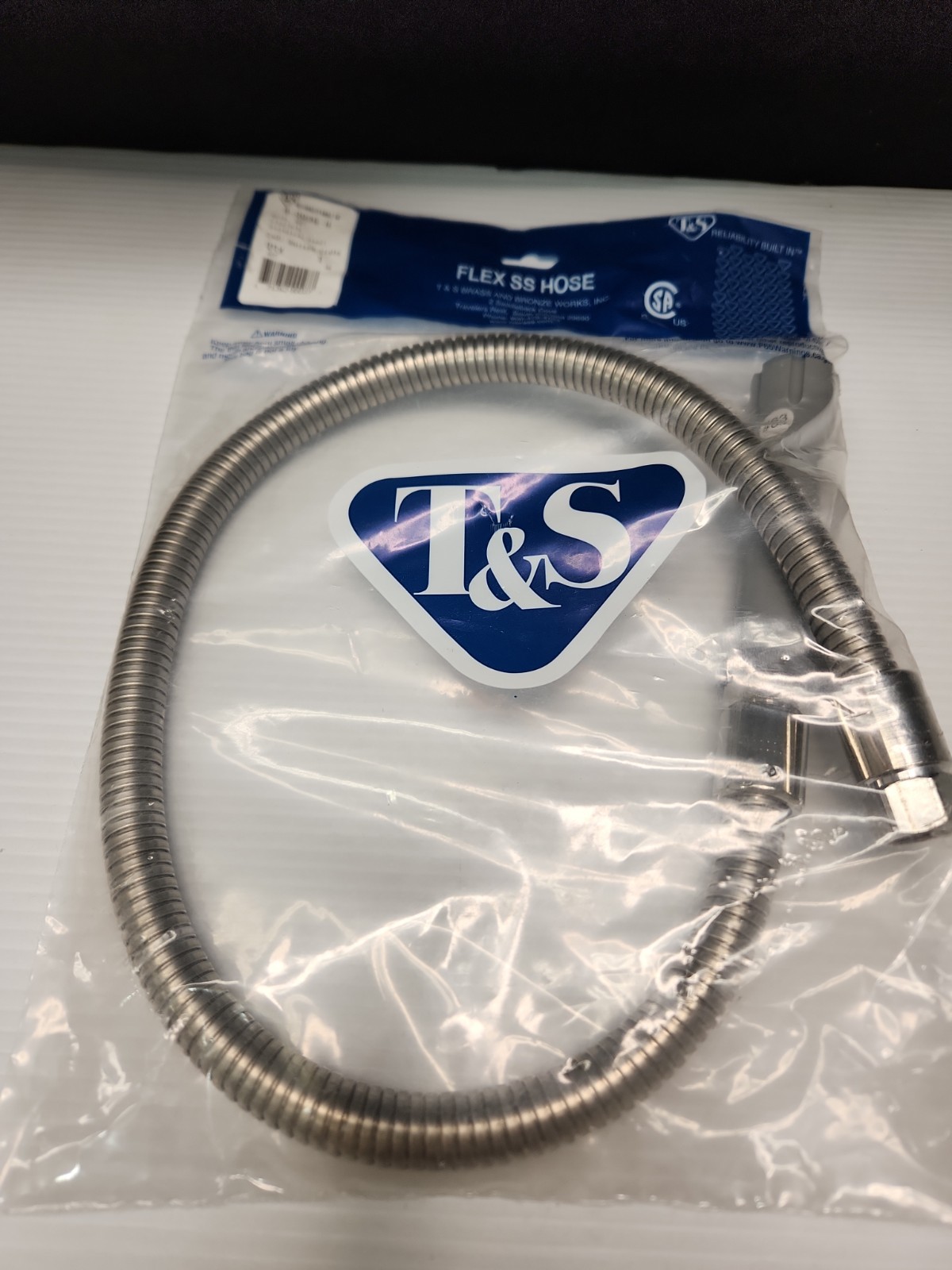 T&S Brass B-0036-H Hose 36 Flexible Stainless Steel