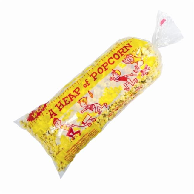 1,000 Count, 18″ Heap-O-Popcorn Bags, Includes 1,000 Twist Ties.