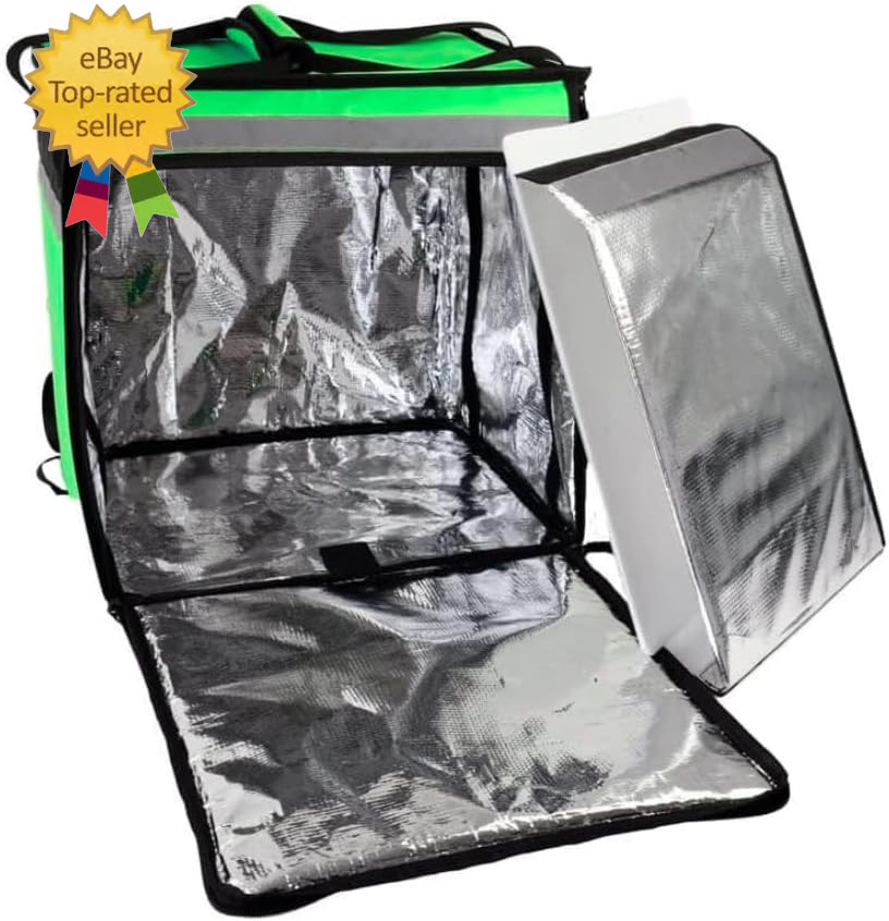 50L XL Large Insulated Food Delivery Backpack, Expandable Catering Cooler