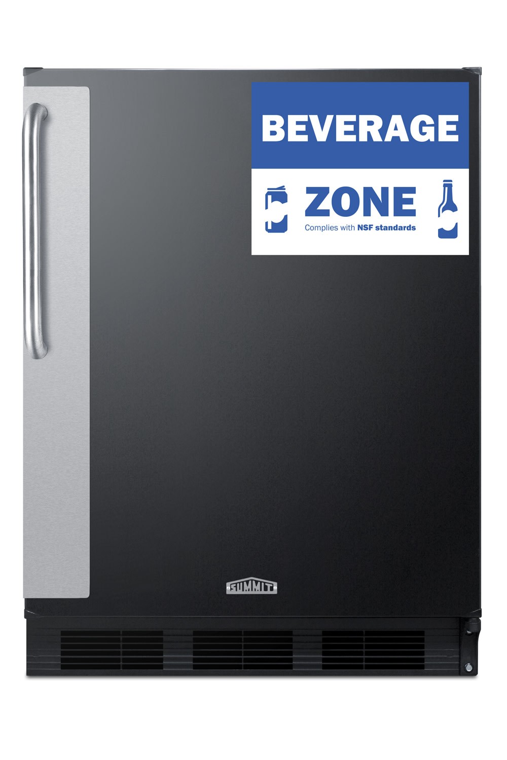 Summit FF67BZADA 24″W 5.5 Cu. Ft. Capacity Commercial Bar Cooler – Black