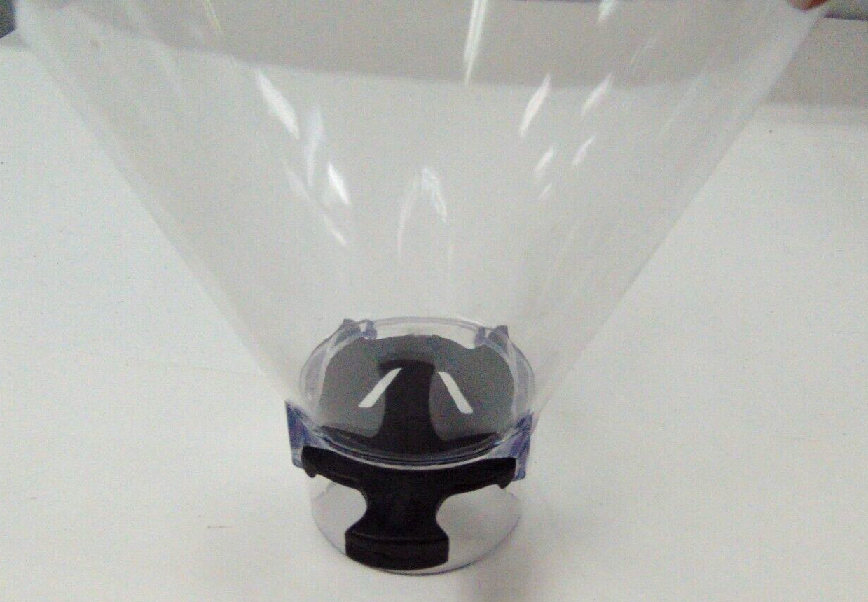 CLEAR HOPPER UNBRANDED ITEM NO.HKN-27800092 HEIGHTH 10-1/4″ HAS A SHUT OFF GATE