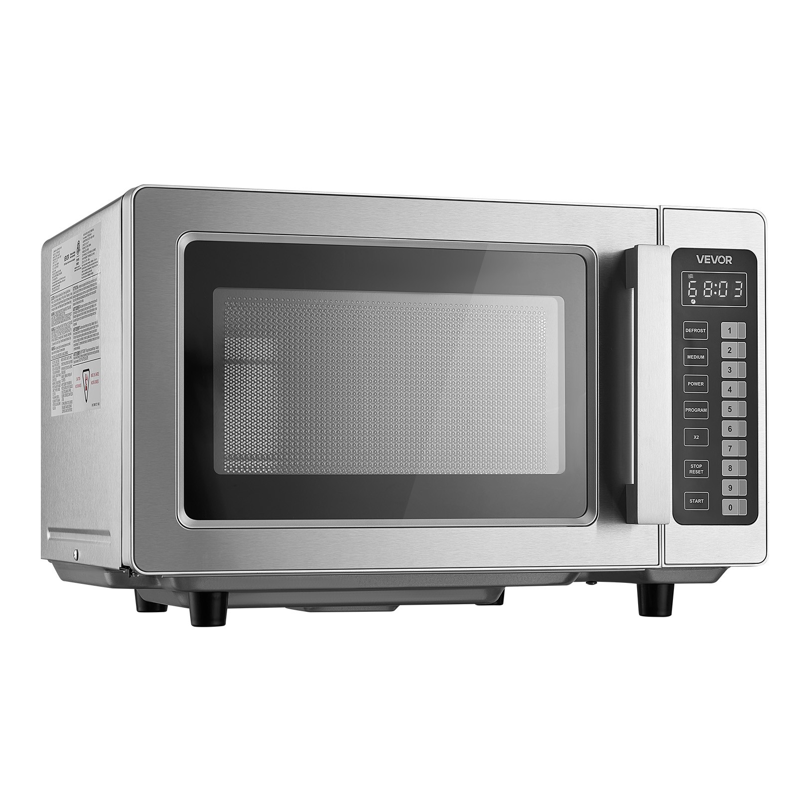 VEVOR Countertop Microwave Oven Commercial Microwave 0.9 cubic-ft 1000W Lock