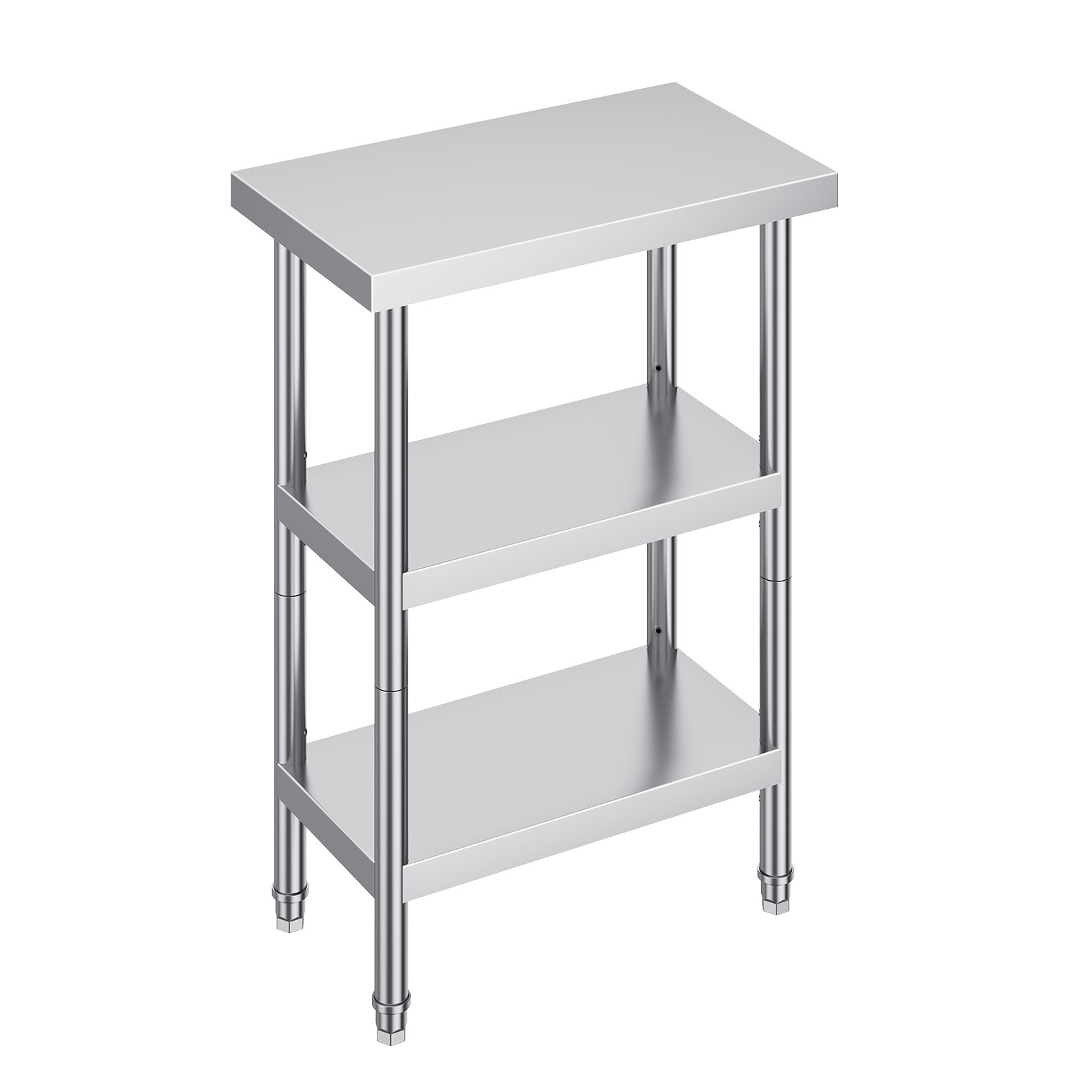 VEVOR Stainless Steel Food Prep Table Commercial Kitchen 14*24/18*48/14*60 in