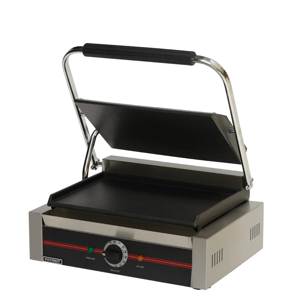 Patriot FMSG-811E/F Smooth Sandwich Grill Press Stainless Steel Cast Iron Plates