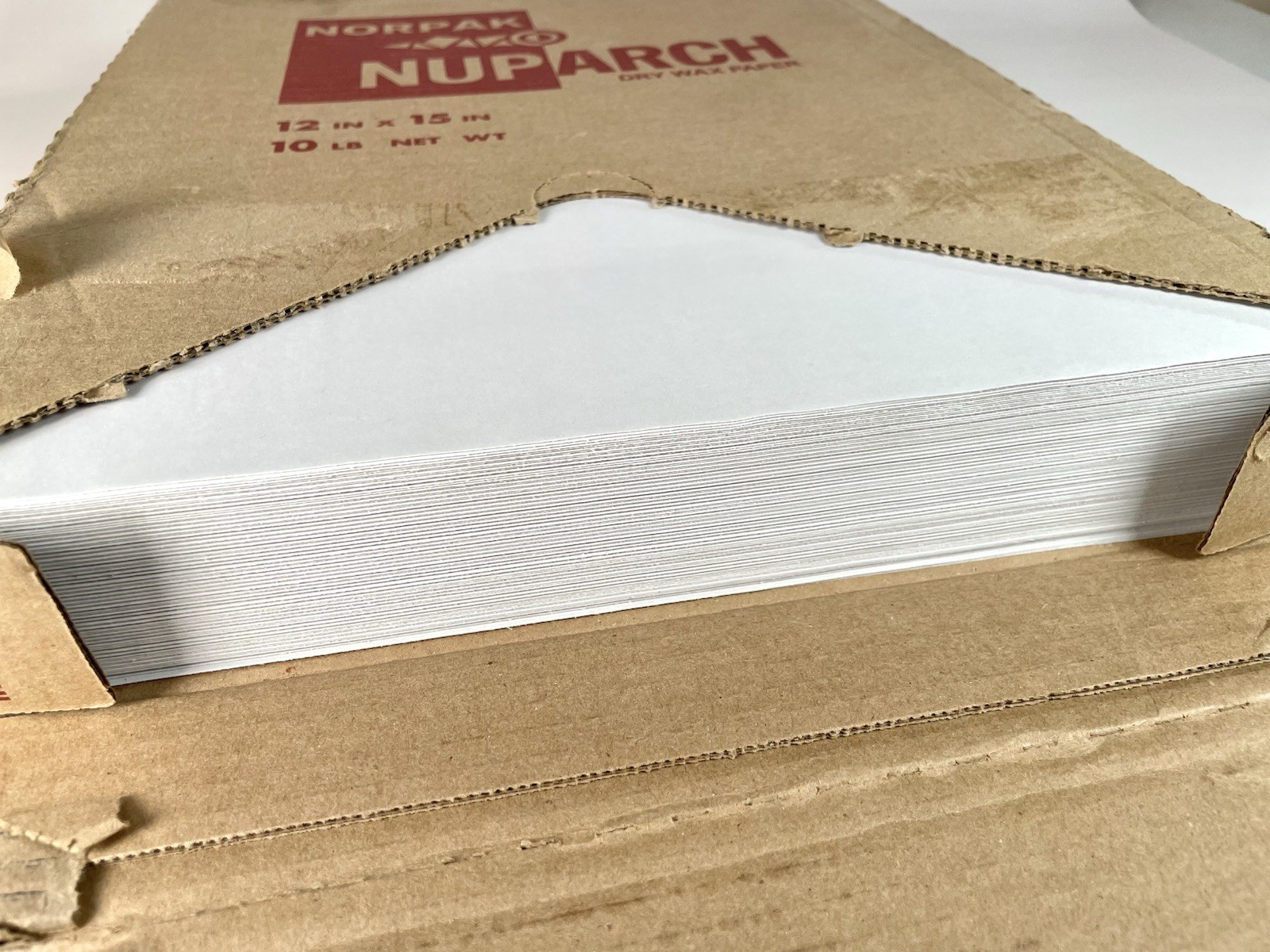 Norpak Nuparch Paper Dry Wax Paper, 15″ x 12″ Deli Sandwich Hot Food Wrap 1 PACK