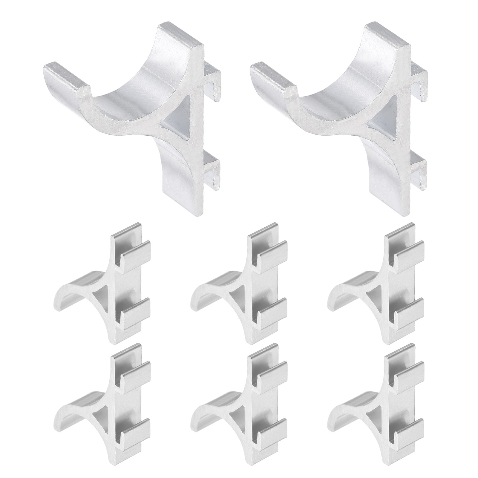 8Pcs Freezer Shelf Clip Aluminum Refrigerator Shelf Support (27 x 20 x 7.5mm)