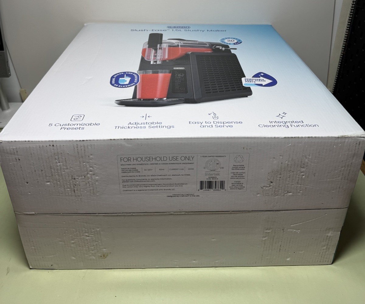 SLUSHY MACHINE MAKER 1.5L ICEMAN SLUSHY FROZEN DRINK SLUSHIE-Open Box