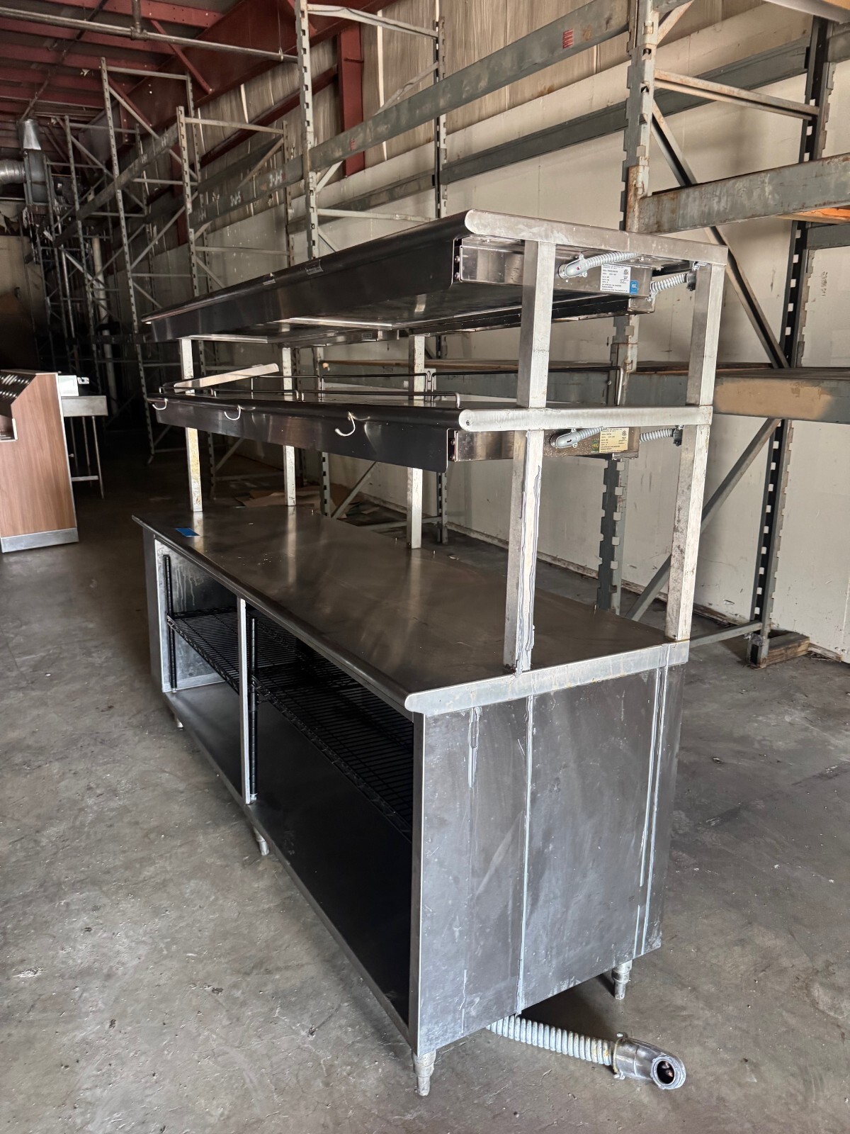 Marshall Air Systems 170525B208 Series 5000 Warming Rack, Work Station/SS Table
