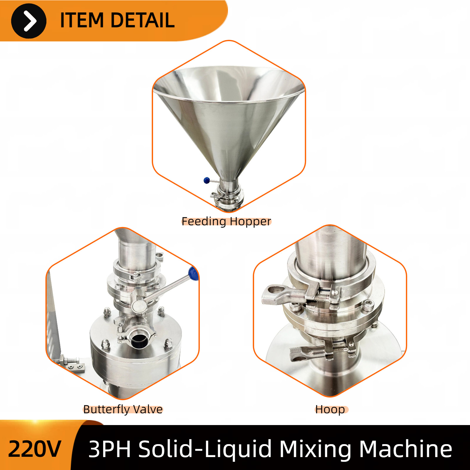 Liquid and Solid Mixer 20V 3-PH For Blending Liquid and Particulate Materials