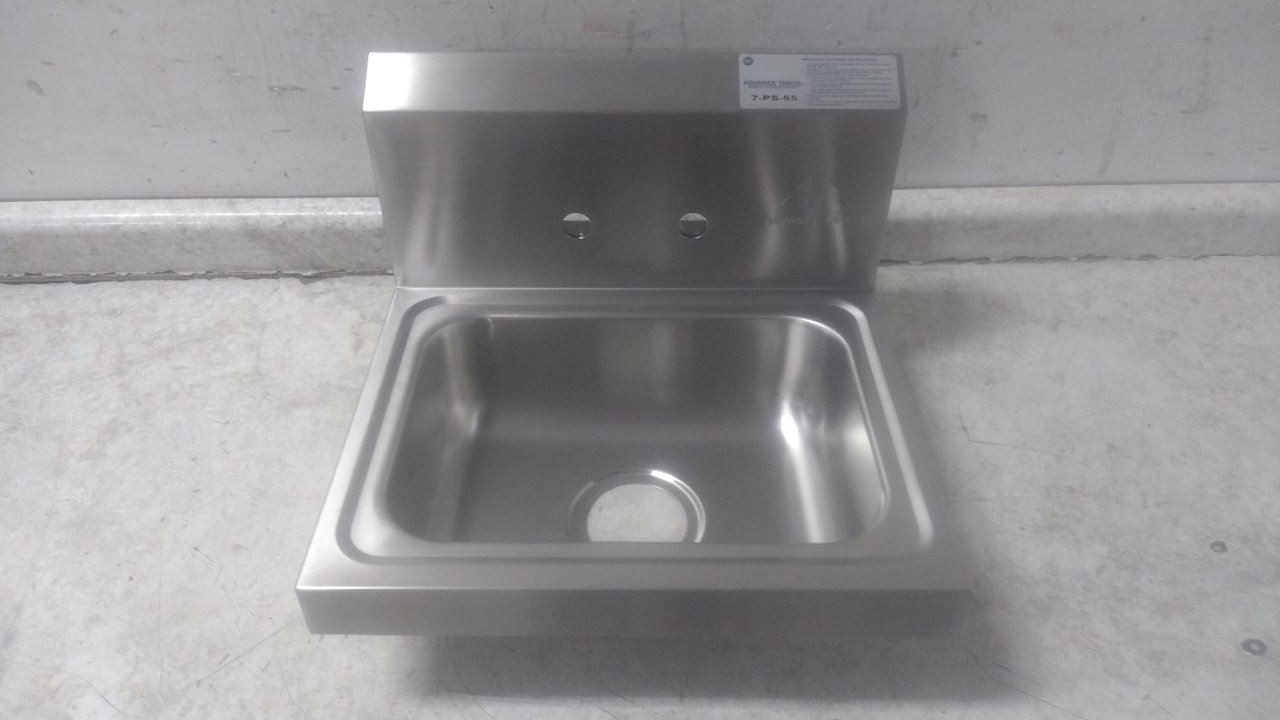Advance Tabco 7-PS-55 15-1/4 In Width 1 GPM Stainless Steel Hand Sink w/Eye Wash