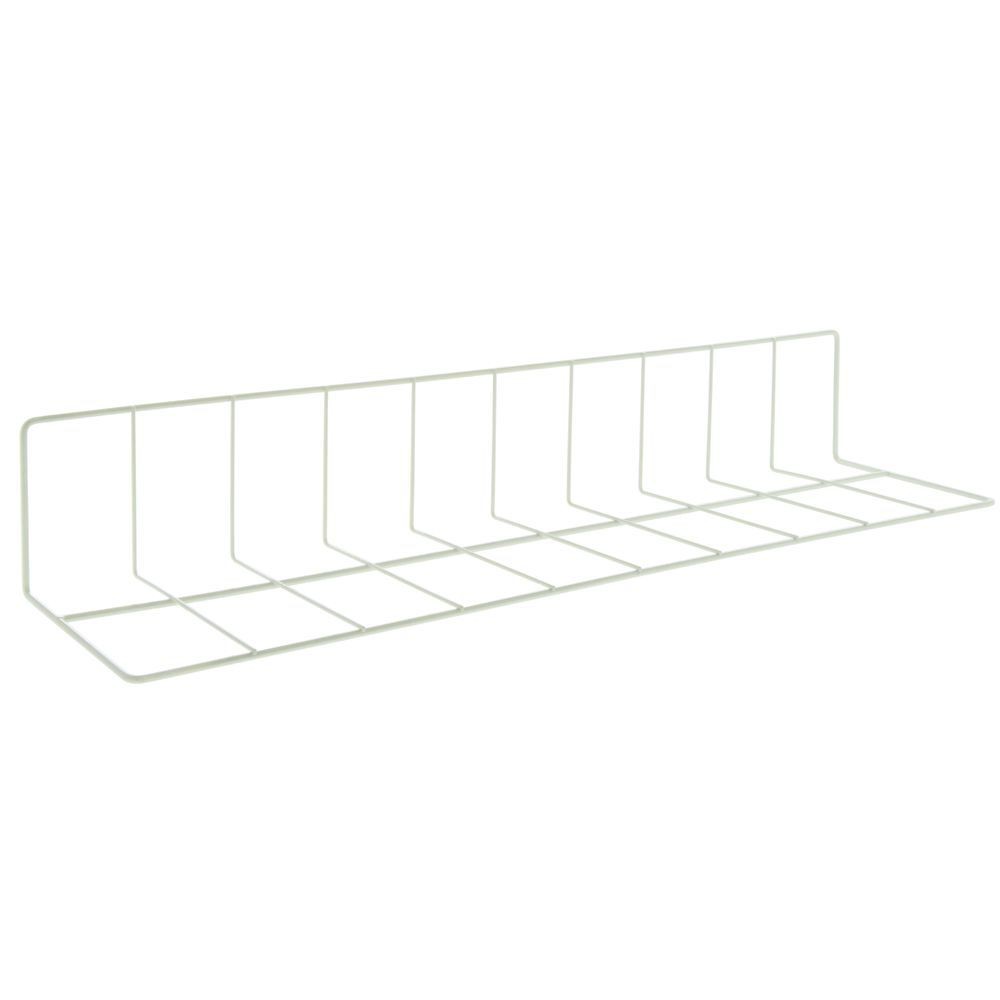 HUBERT® L Shape Wire Fence Divider White Epoxy Coat – 26″L x 4″ and 6″ Sides