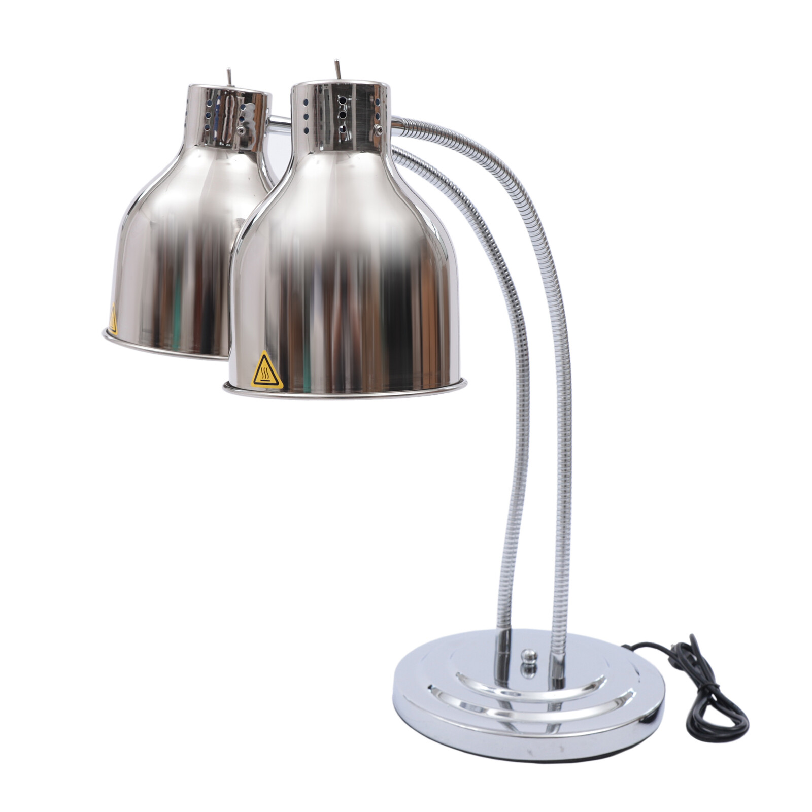 2 Heads Infrared Light Food Warmer Buffet Food Warmer Heating Lamp Heater 250W*2
