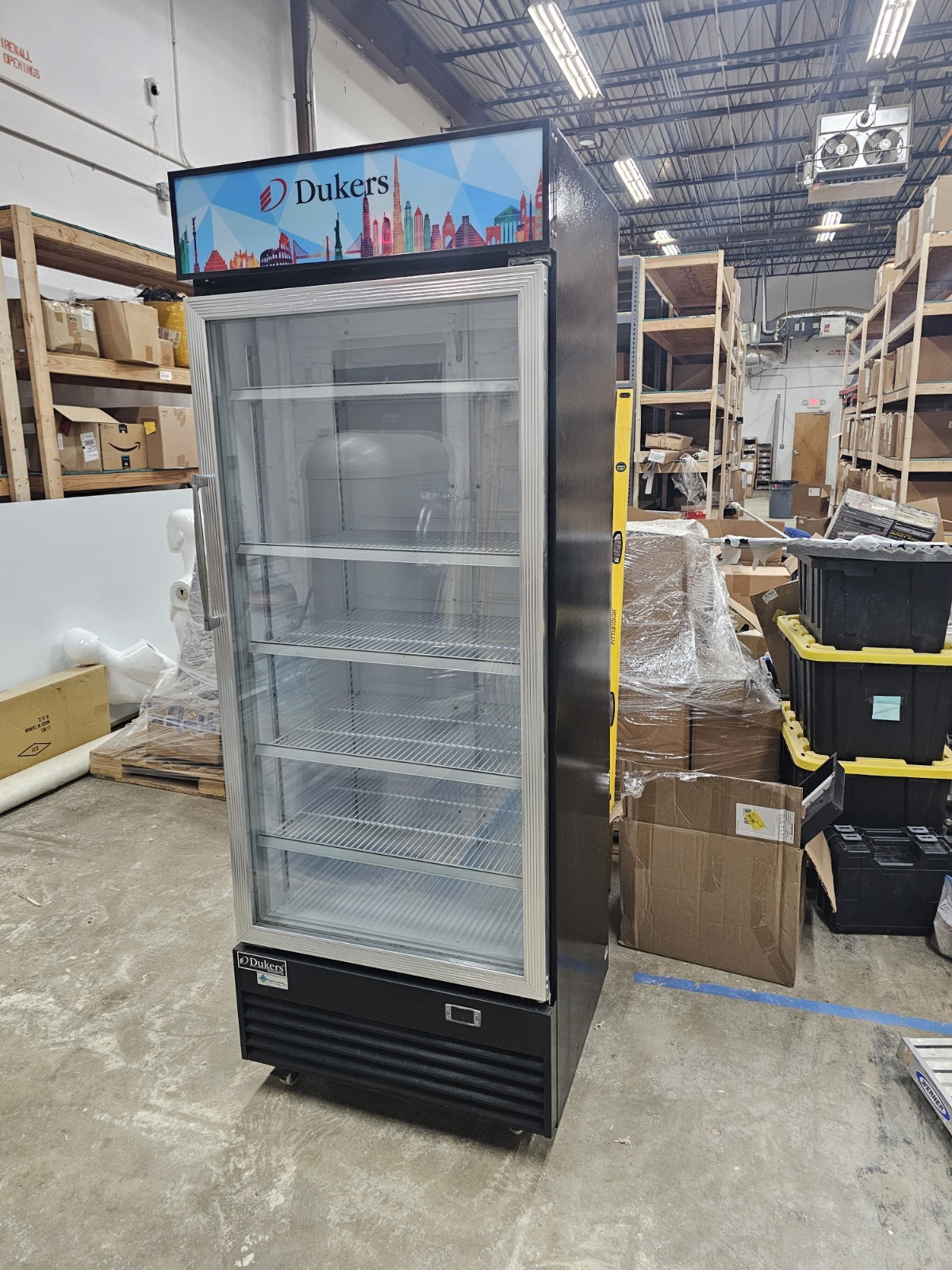 Dukersb30″ Commercial Glass Door Reach-in Merchandising Refrigerator 120V