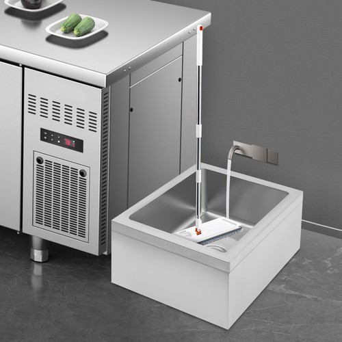 18x19In 304 Stainless Steel Commercial Kitchen Sink Utility Sink Single Bowl