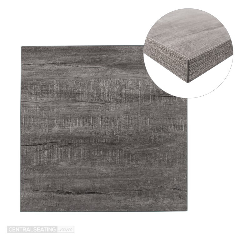 Kitchen Restaurant Booth Seating and Dining Table Set, Black and Grey Color